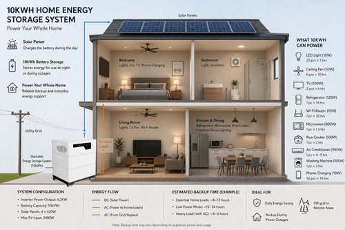 10KWH Home Battery Backup System