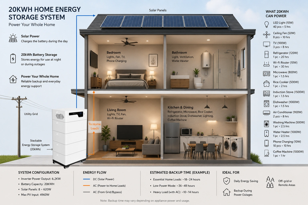 20KWH Home Battery Backup