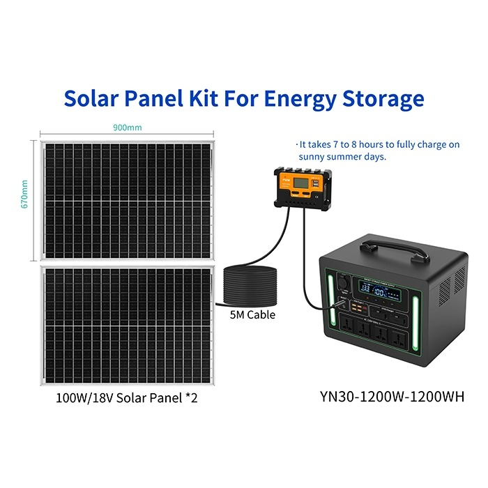 Solarcam SPEC-YN30-1200W Portable Power Station - 1152Wh LiFePO4
